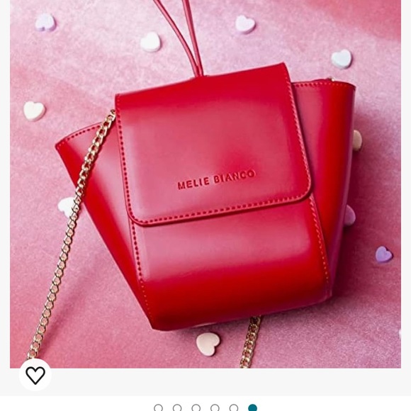 Melie Bianco's vegan leather Adele bag - Crossbody or wristlet - Red - NWOT - Picture 12 of 14
